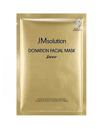 JMsolution Donation Facial Mask Save - Маска с коллоидным золотом 37 мл - hairs-russia.ru
